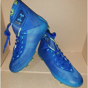 UNDER ARMOUR HIGHLIGHT MC SAMPLE FOOTBALL CLEATS 3026577-400 MEN'S SIZE 9 NEW